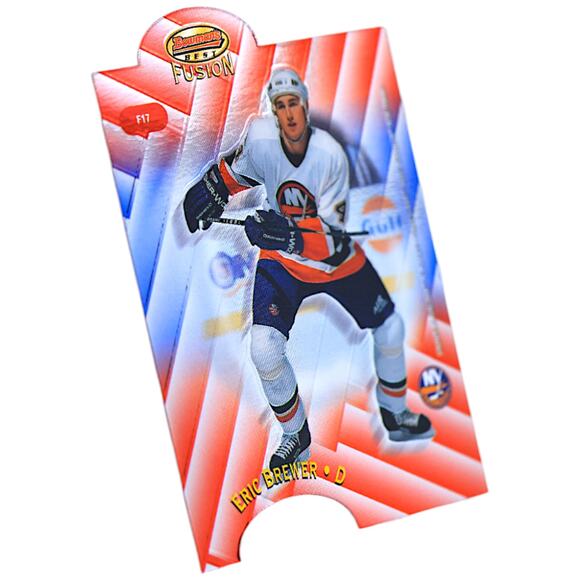 1998 Bowman's Best Mirror Image Fusion #F17 Ray Bourque Eric Brewer PSA 8 Pop 1 - Picture 7 of 7